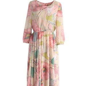 Chicwish Floral Maxi Dress